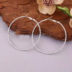 Golden Twisted Hoop Earrings Big Circle Earrings for Women Girls