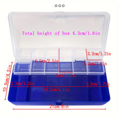 1pc Double Layers Parts Box Tool Box Plastic Household Screw Box