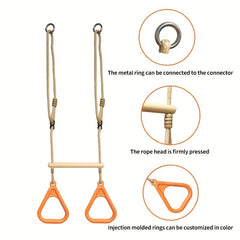 Gymnastic Rings Hanging Swings Pull Up Rings For Home