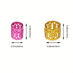 50pcs Braided Hair Beads for Baby Girls Head Jewelry