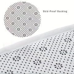 Bohemian Printed Flannel Floor Foam Mat, Non-slip, Machine Washable