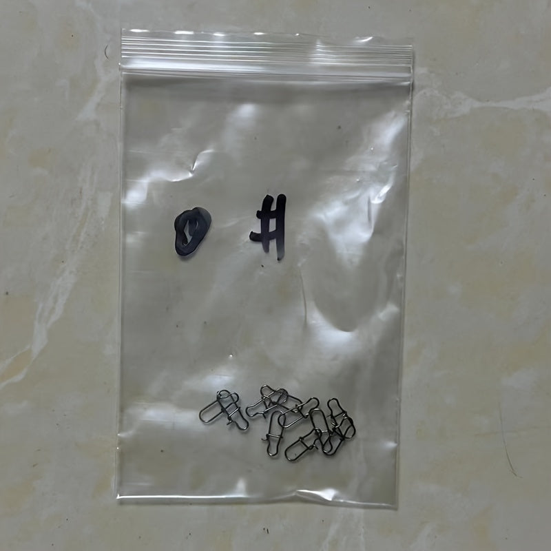 10pcs Swivel Lock Snaps Fishing Hooks Connector Tackle