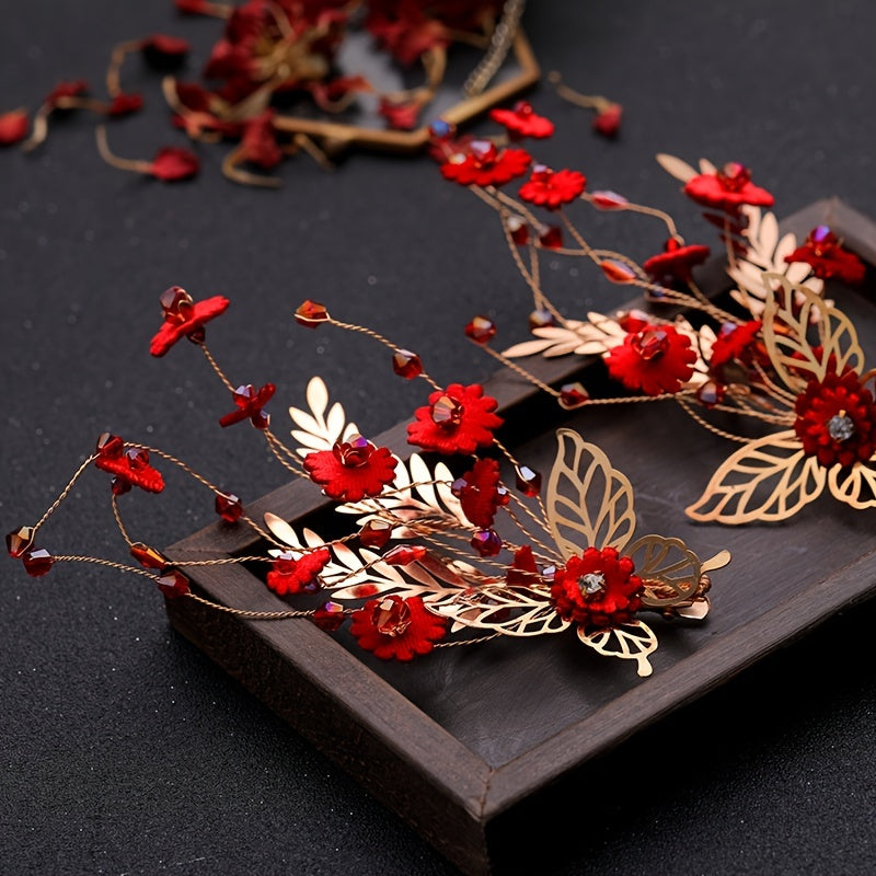Golden Butterfly Hair Clip Hanfu Hair Accessory