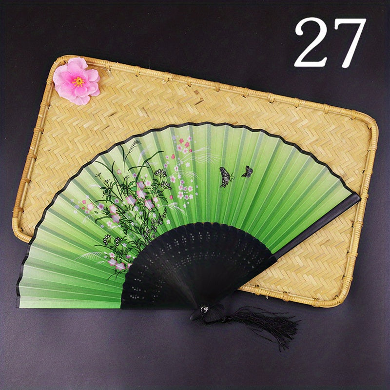 Vintage Folding Fan Portable Dance Fan Japanese Style Fan