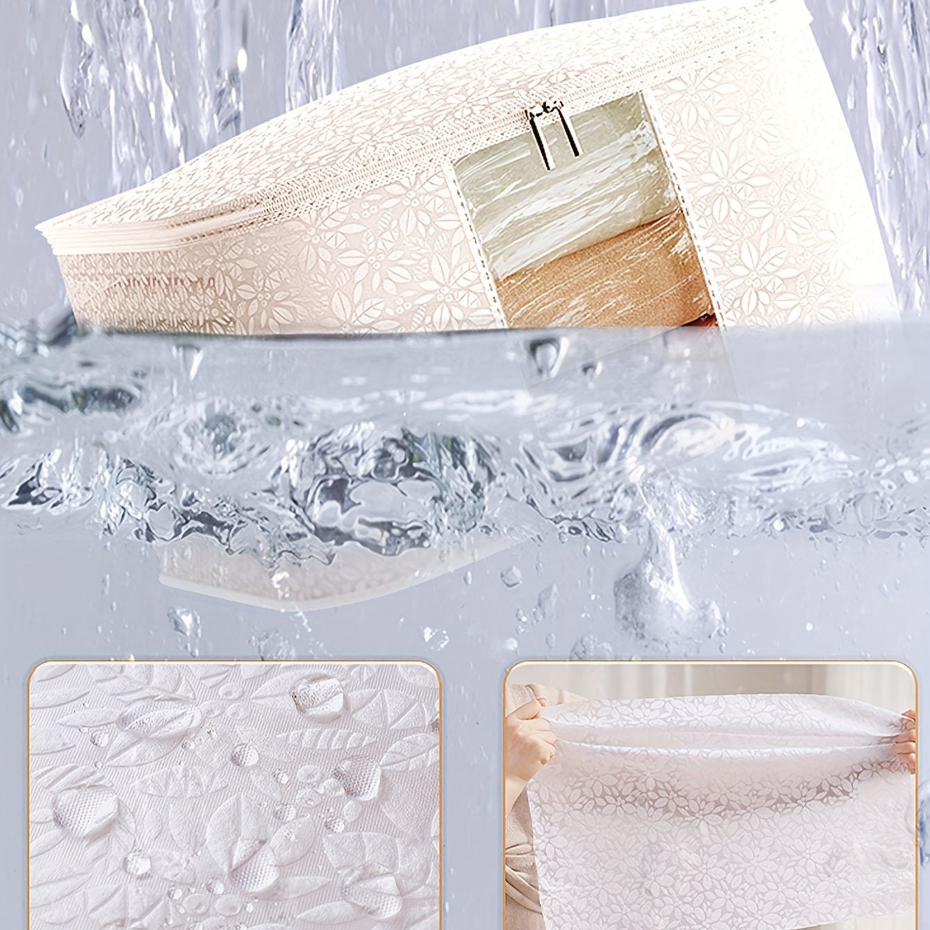 Clear Storage Organizer Waterproof Lightweight Handheld Packing