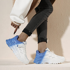 Women's Ombre Mesh Chunky Sneakers Running Shoes