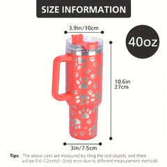 SYLOVE Laser Cat Claw 40oz Insulated Stainless Steel Tumbler