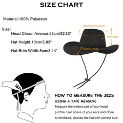 Western Denim Outdoor Sunshade Cowboy Hat
