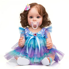 22'' Full Body Silicone Reborn Princess Doll Waterproof Toy