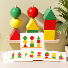 Wooden Shape Puzzles Sorting Puzzle Geometric Stacking Game