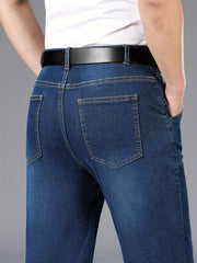Men's Stretch Straight Leg Jeans Business Gift