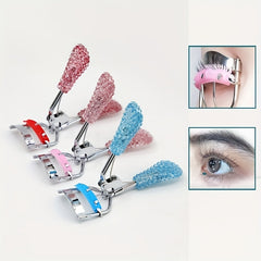 Rhinestone Eyelash Curler Quick Curling Eyelashes Makeup Clip