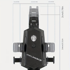 Aluminum Bike Lock & Phone Holder Bracket