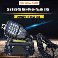 Dual Band Car Radio Mobile Transceiver Walkie Talkie