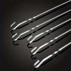 20pcs Stainless Steel BBQ Skewers & Forks, Easy to Clean & Carry