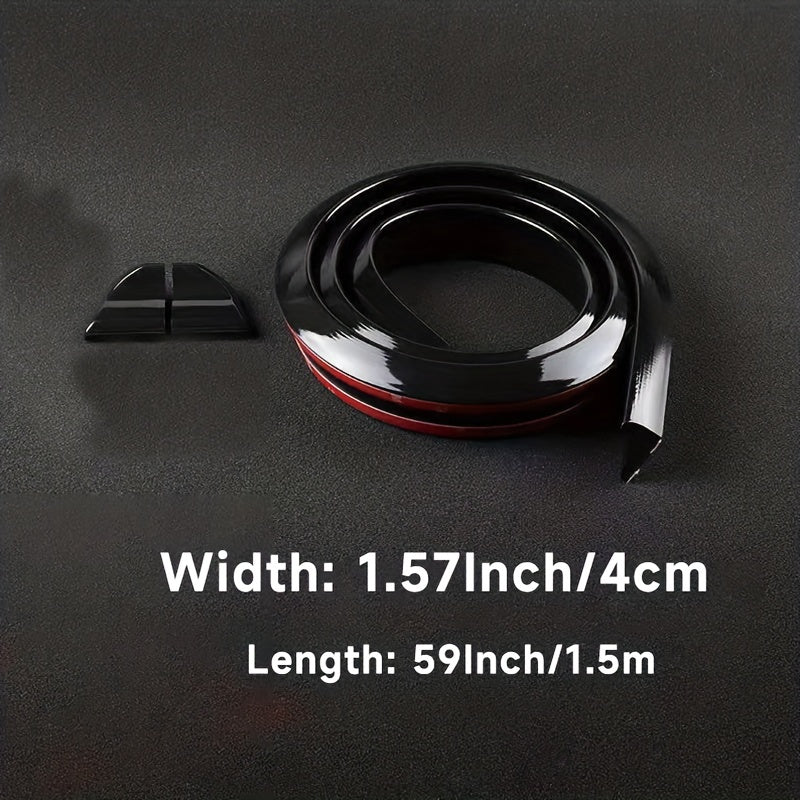 Carbon Fiber Pattern Car Rear Wing Decorative Strip, Hatchback General Purpose
