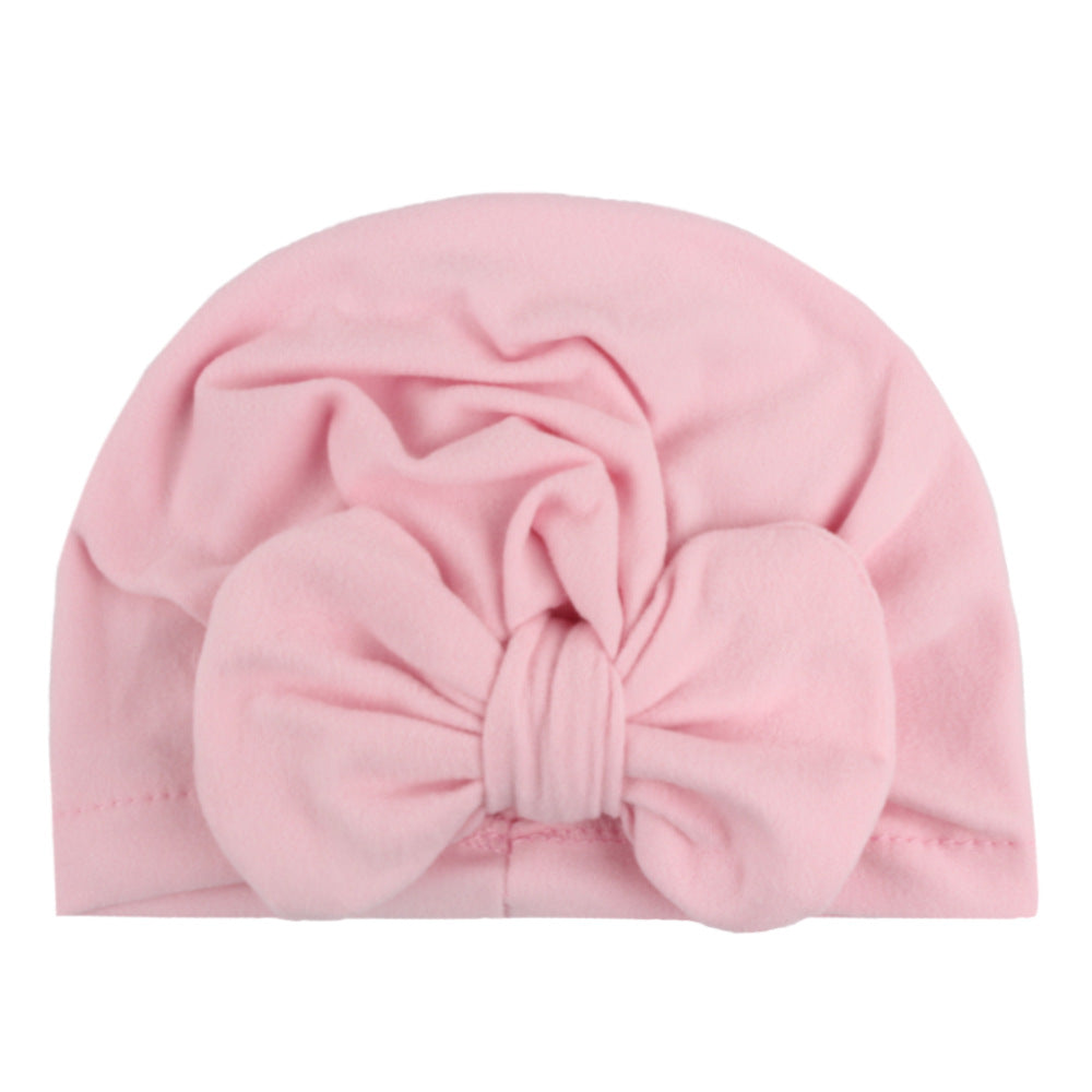 Infant Head Wrap Hat Bow Beanie Caps Turban For Baby Boys And Girls