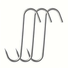 4pcs Stainless Steel S Hooks Hanging Meat Salami Ham Duck Hooks