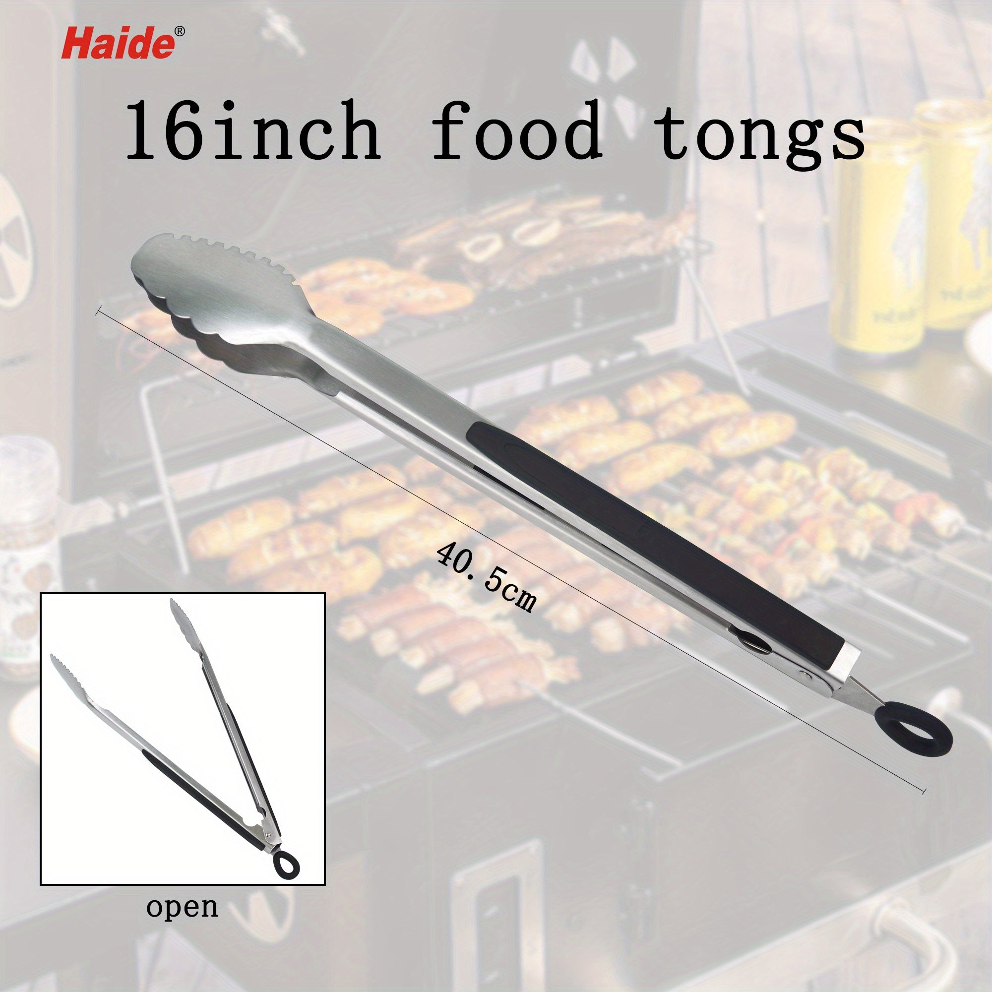 40 Food Tongs Stainless Steel Kitchen Tongs Non Stick Clip Heat Resistant