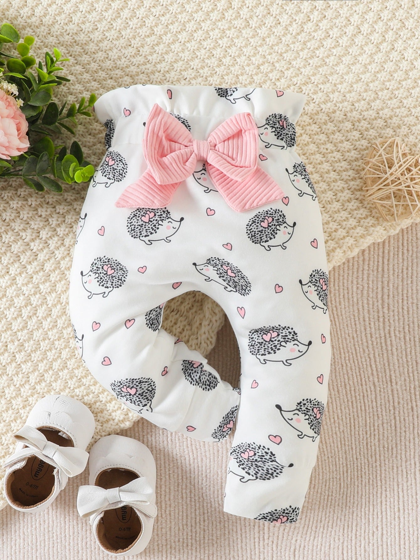 Baby Girls Long Sleeve Romper Pants Set