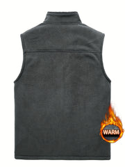 Men's Plush Lined Casual Tops for Winter Activities