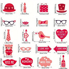 20pcs Wedding Photography Props Set for Proposal & Anniversary Decor
