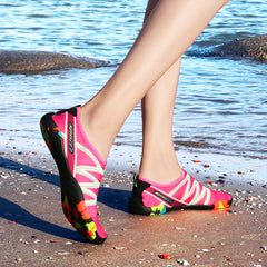 Women's Zigzag Water Shoes Quick Dry Aqua Socks for Swimming Surfing