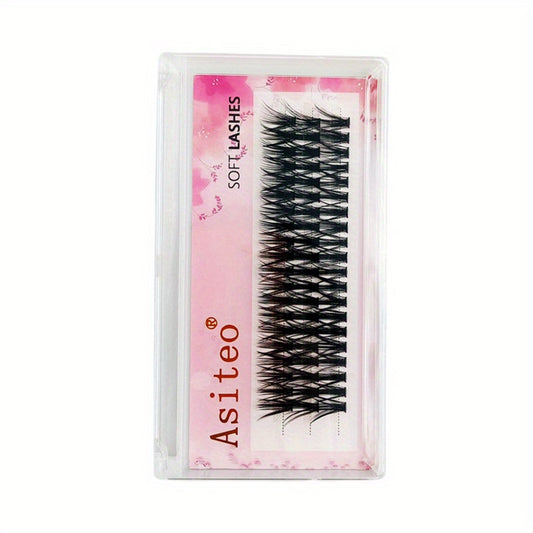 60 Clusters Lashes 40D Curling Volume Wispy Lashes DIY Makeup Extension
