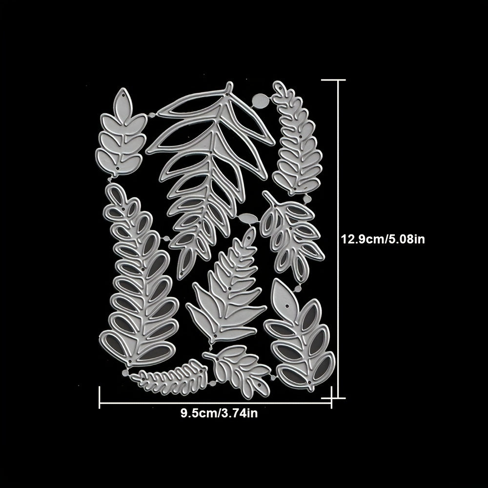 Green Leaves Branch Metal Cutting Dies DIY Scrapbooking Cards