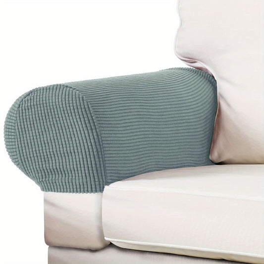 2pcs Grid Sofa Armrest Covers for Living Room Home Decor