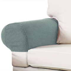2pcs Grid Sofa Armrest Covers for Living Room Home Decor
