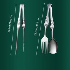 Stainless Steel Food Tongs for Outdoor Camping & Barbecue