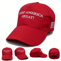 Flag Embroidery Baseball Cap Solid Cotton Dad Hat Unisex Sports Hat