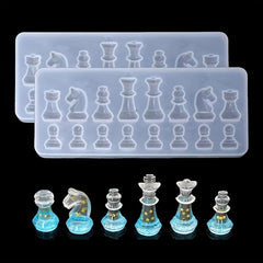 Chess Pieces Resin Mold Epoxy 3D Silicone DIY Crafting Tools