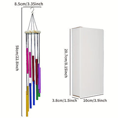 Colorful Wind Chime 18 Inch Aluminum Tube Home Decor