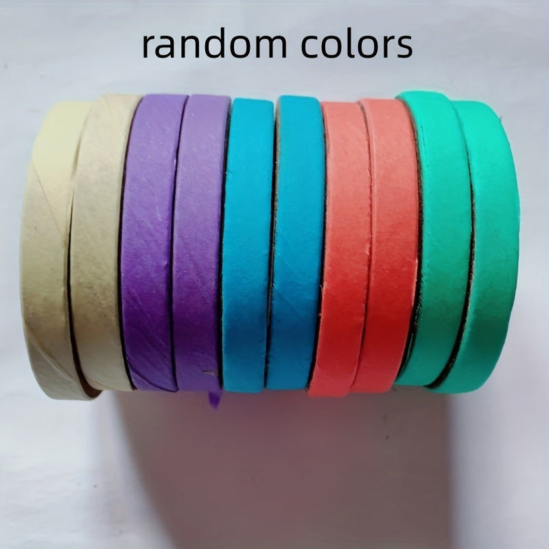 5pcs Parrot Toys Bird Toys Parrots Colored Bite Paper Rings