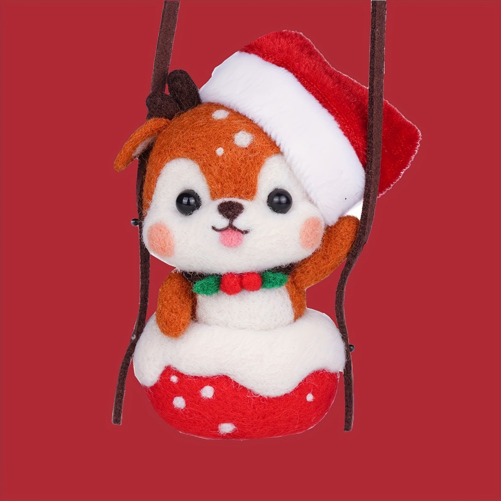 Needle Felting Kit for Beginners - Hot Air Balloon & Deer - DIY Art Craft