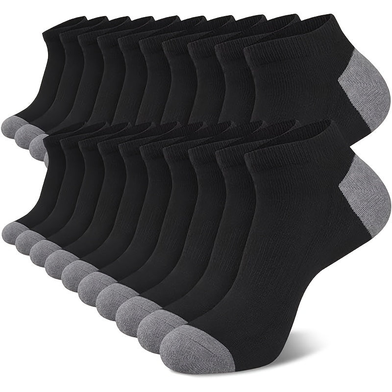 Men's Sport Ankle Socks Sweat-absorbing Breathable for Basketball