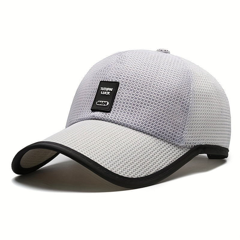 Men's Adjustable Mesh Baseball Cap Sunscreen Trucker Hat
