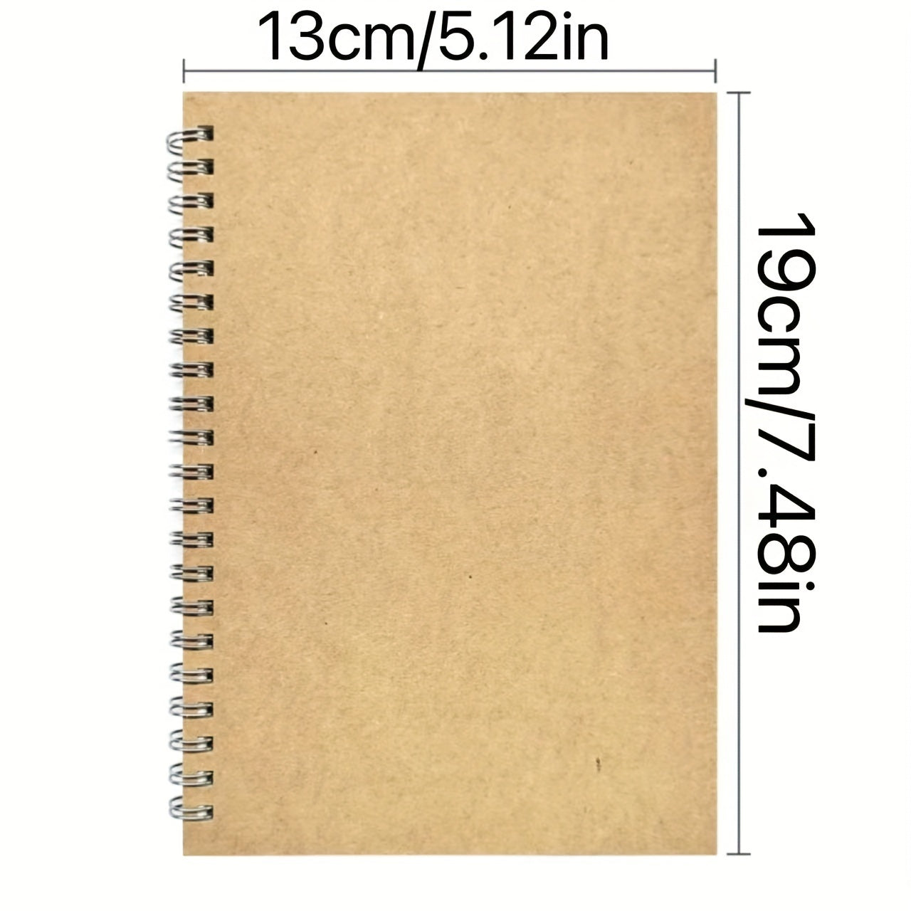 College Notebook Soft Yellow Cover Spiral Notebook Memo Notepad Sketchbook