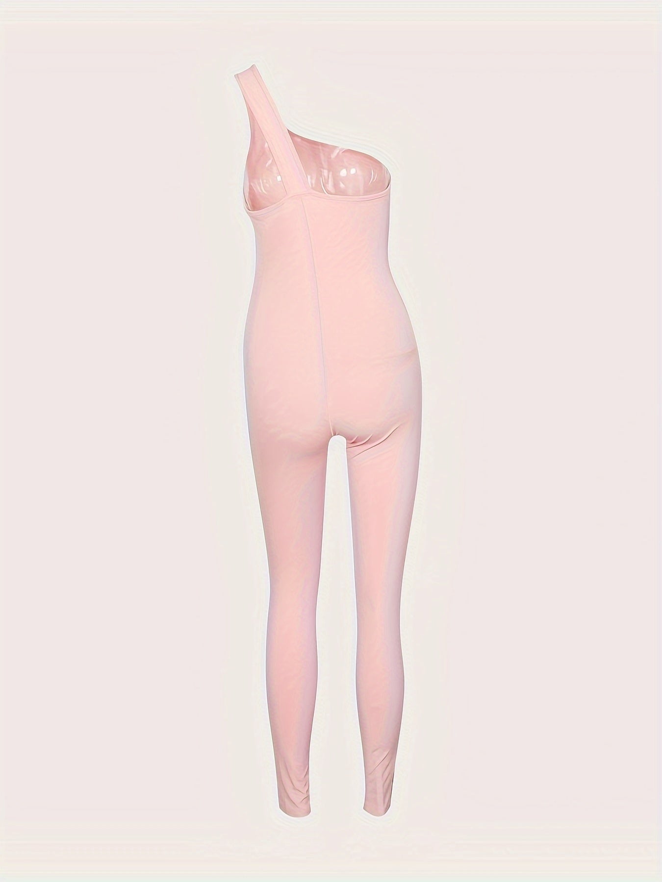 Ribbed One Shoulder Jumpsuit Women's Activewear