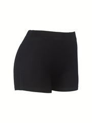 Letter & Graphic Print Skinny Shorts Women's Clothing