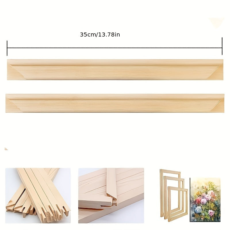 Pine Wood Frame Bandage Silk Picture Frame DIY Easy Assembly