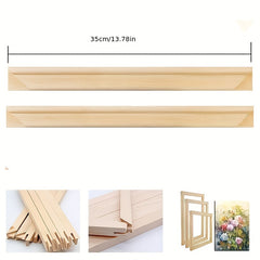 Pine Wood Frame Bandage Silk Picture Frame DIY Easy Assembly