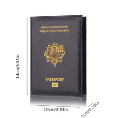 Classic Pattern Passport Cover Lightweight Bifold Passport Holder
