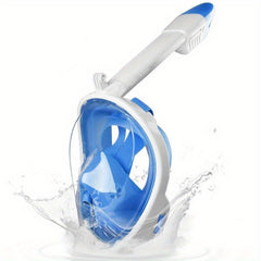 Silica Gel Full Face Snorkel Mask for Adults Anti Fog Anti Leak