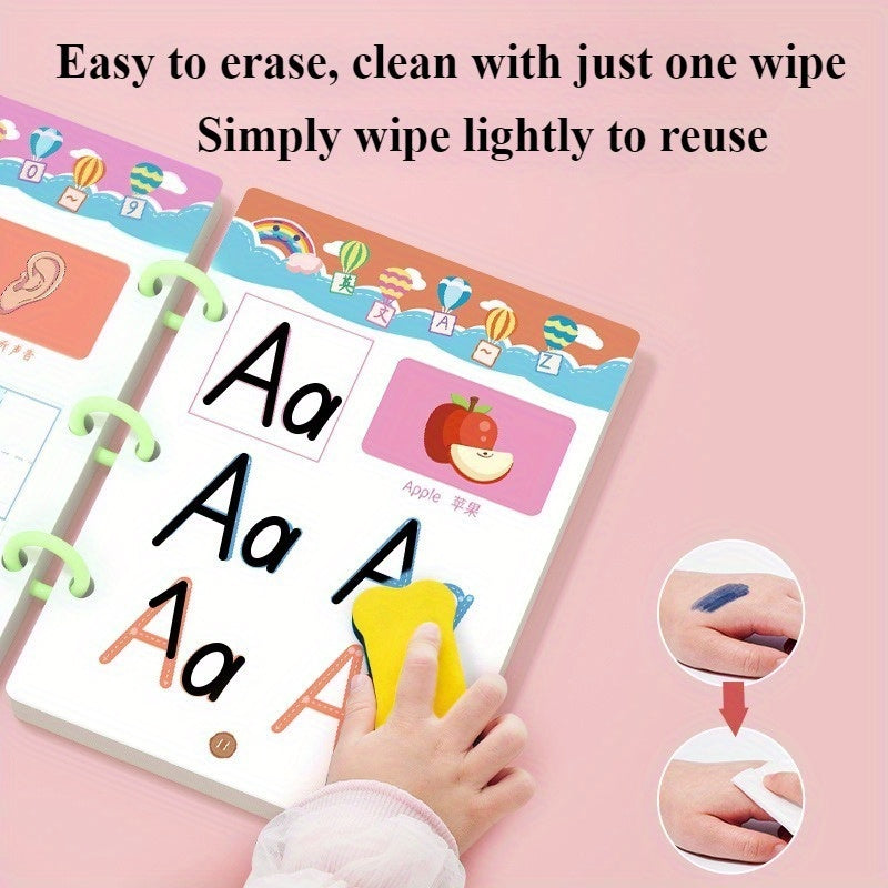 33 Page Pen Control Training Erasable Pen Focus Logical Thinking Puzzle for Kids