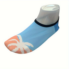 Coconut Tree Pattern Water Shoes Lightweight Non slip Snorkeling Beach