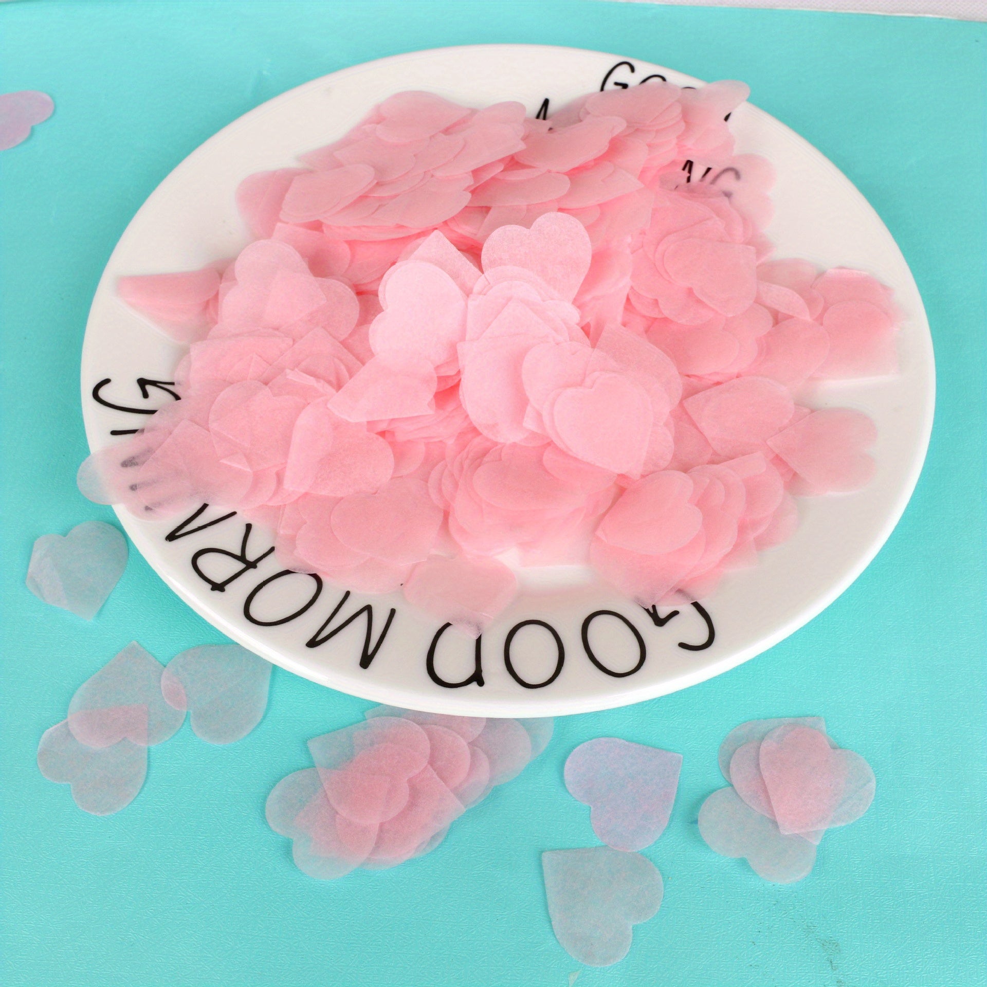Colorful Love Peach Heart Confetti Wedding Party Hand Throwing Petals