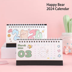 Cartoon Desk Calendar - October to December - Planning & Organizing Schedule